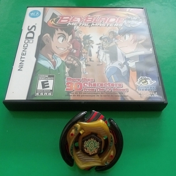 Other - Beyblade Metal Masters DS Video Game + Vulcan Horuseus 145D Beyblade Bundle